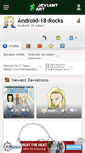 Mobile Screenshot of android-18-rocks.deviantart.com