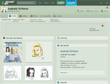 Tablet Screenshot of android-18-rocks.deviantart.com