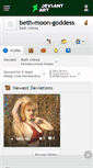 Mobile Screenshot of beth-moon-goddess.deviantart.com