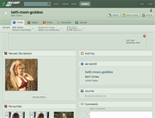 Tablet Screenshot of beth-moon-goddess.deviantart.com