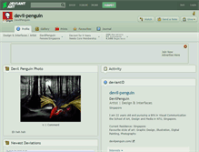 Tablet Screenshot of devil-penguin.deviantart.com