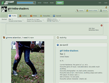 Tablet Screenshot of girl-inthe-shadows.deviantart.com