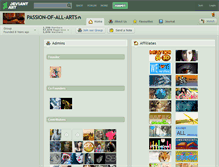 Tablet Screenshot of passion-of-all-arts.deviantart.com