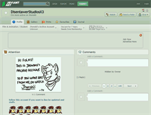 Tablet Screenshot of disentawerstudiosx3.deviantart.com