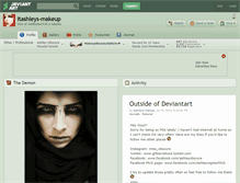 Tablet Screenshot of itashleys-makeup.deviantart.com