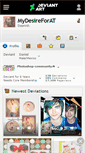 Mobile Screenshot of mydesireforat.deviantart.com