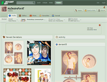 Tablet Screenshot of mydesireforat.deviantart.com