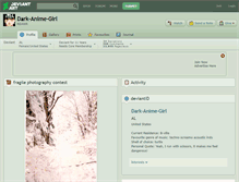 Tablet Screenshot of dark-anime-girl.deviantart.com
