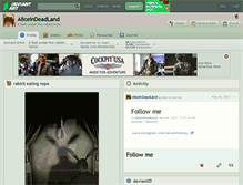 Tablet Screenshot of aliceindeadland.deviantart.com
