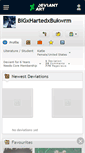 Mobile Screenshot of bigxhartedxbukwrm.deviantart.com