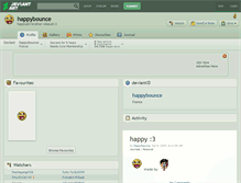 Tablet Screenshot of happybounce.deviantart.com