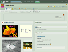 Tablet Screenshot of exoticvirtue.deviantart.com
