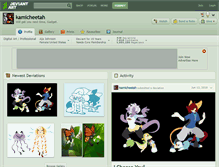 Tablet Screenshot of kamicheetah.deviantart.com