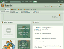 Tablet Screenshot of kitsuneruri.deviantart.com
