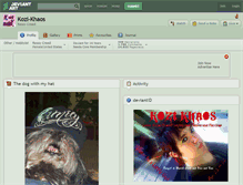 Tablet Screenshot of kozi-khaos.deviantart.com