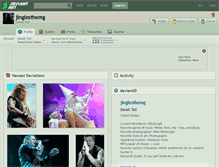 Tablet Screenshot of jinglesthemg.deviantart.com