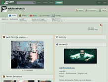 Tablet Screenshot of eskitenekekutu.deviantart.com