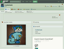 Tablet Screenshot of cookiegeek.deviantart.com