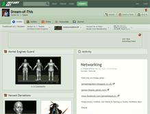 Tablet Screenshot of dream-of-this.deviantart.com