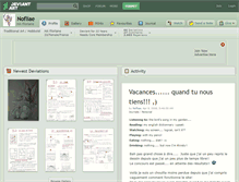 Tablet Screenshot of nofliae.deviantart.com