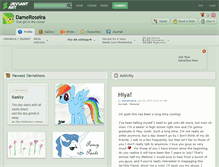 Tablet Screenshot of dameroseira.deviantart.com