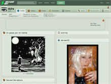 Tablet Screenshot of dulra.deviantart.com