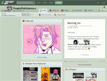 Tablet Screenshot of freakypinkscience.deviantart.com