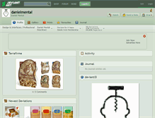 Tablet Screenshot of danielmental.deviantart.com