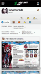 Mobile Screenshot of lunamorada.deviantart.com