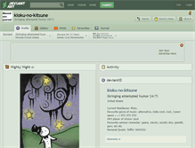 Tablet Screenshot of kioku-no-kitsune.deviantart.com