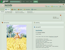 Tablet Screenshot of darkwolfie.deviantart.com