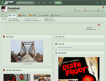 Tablet Screenshot of photodude.deviantart.com