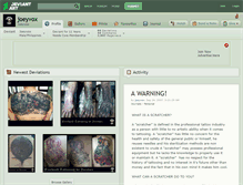Tablet Screenshot of joeyvox.deviantart.com