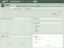Tablet Screenshot of kisscat.deviantart.com