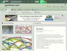 Tablet Screenshot of alicewhitlock-cullen.deviantart.com