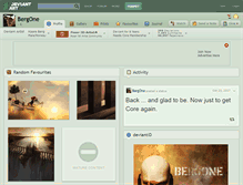 Tablet Screenshot of bergone.deviantart.com