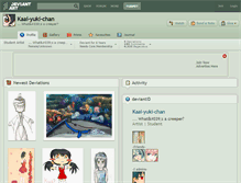 Tablet Screenshot of kaai-yuki-chan.deviantart.com