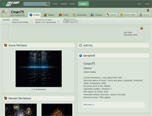 Tablet Screenshot of cman75.deviantart.com