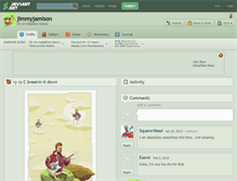 Tablet Screenshot of jimmyjamison.deviantart.com