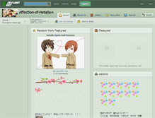 Tablet Screenshot of affection-of-hetalia.deviantart.com