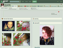 Tablet Screenshot of lilred358.deviantart.com