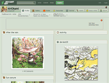 Tablet Screenshot of kiriokami.deviantart.com