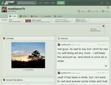 Tablet Screenshot of munkfeavor76.deviantart.com
