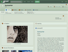 Tablet Screenshot of lauracarter.deviantart.com