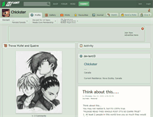 Tablet Screenshot of chickster.deviantart.com