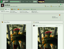 Tablet Screenshot of lordtree.deviantart.com
