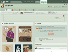 Tablet Screenshot of mortentant.deviantart.com
