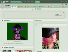 Tablet Screenshot of foxfall.deviantart.com