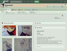 Tablet Screenshot of jinja-tenshi.deviantart.com