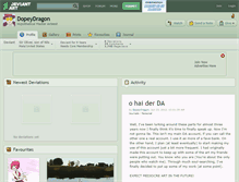 Tablet Screenshot of dopeydragon.deviantart.com